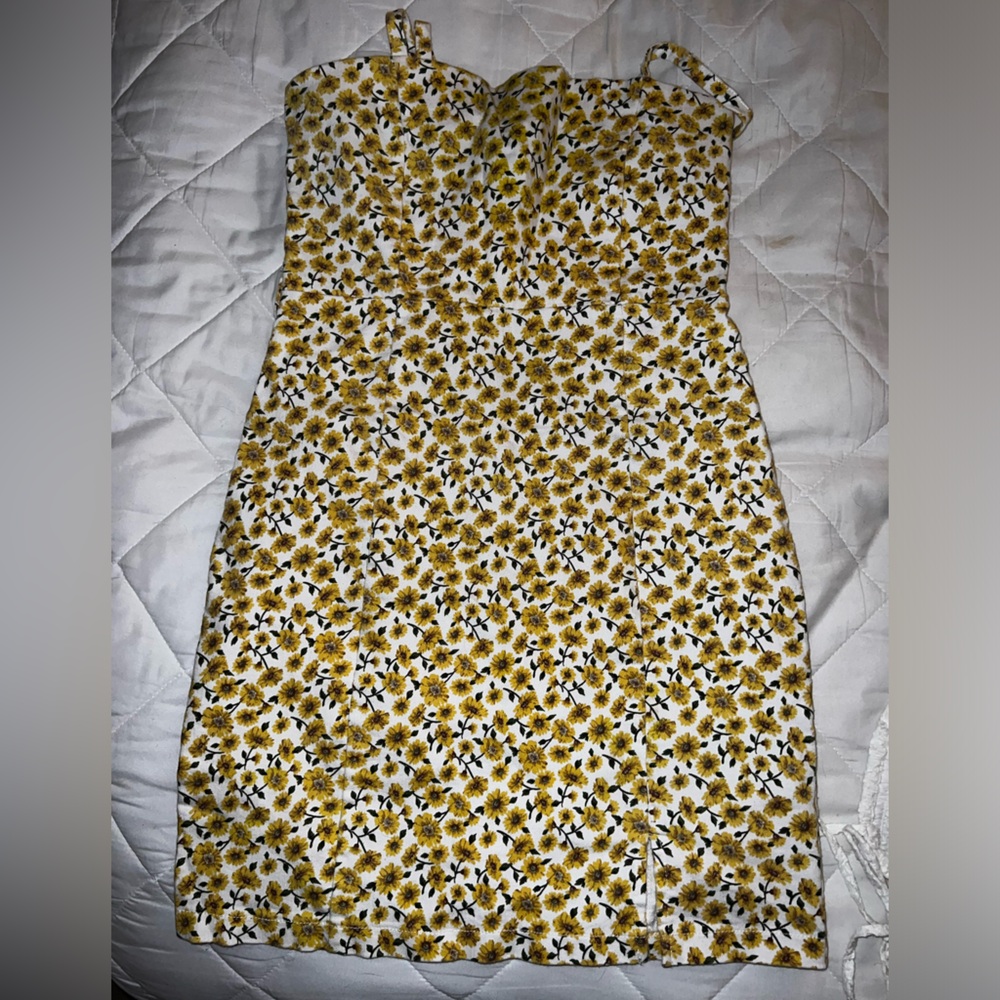 Yellow flower dress